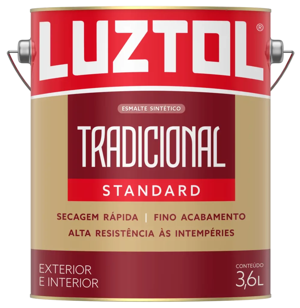 Tintas Luztol - Qualidade Superior - Esmalte Standard Tradicional_Galão_3.6L - Secagem Rápida - Fino Acabamento - Alta Resistência